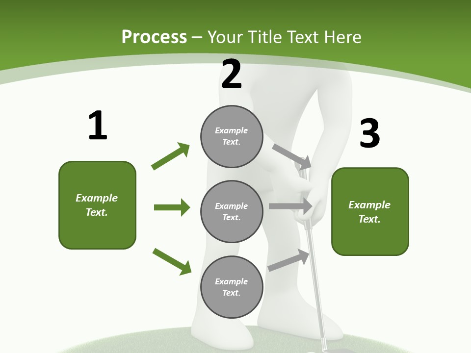 Golfball Sky Isolated PowerPoint Template