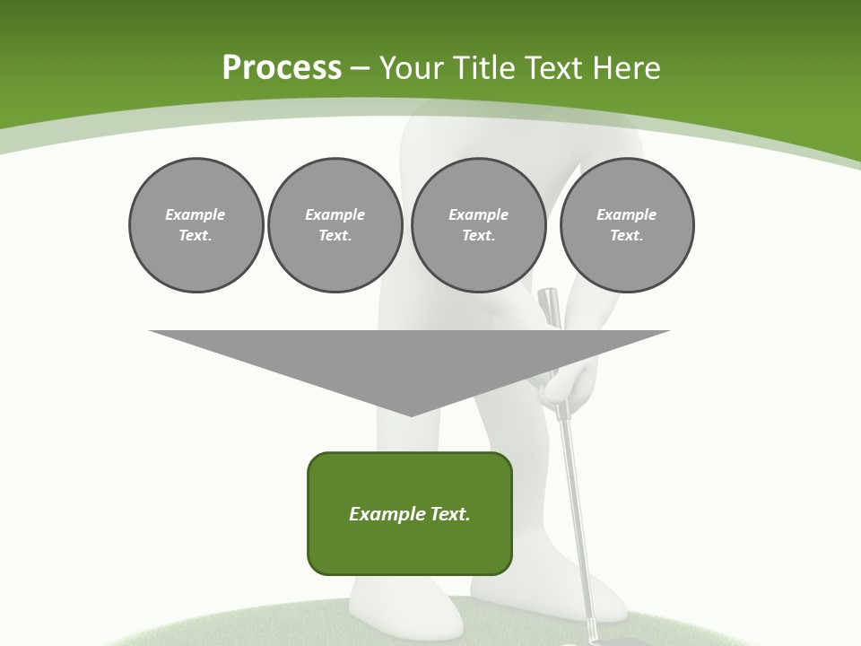 Golfball Sky Isolated PowerPoint Template