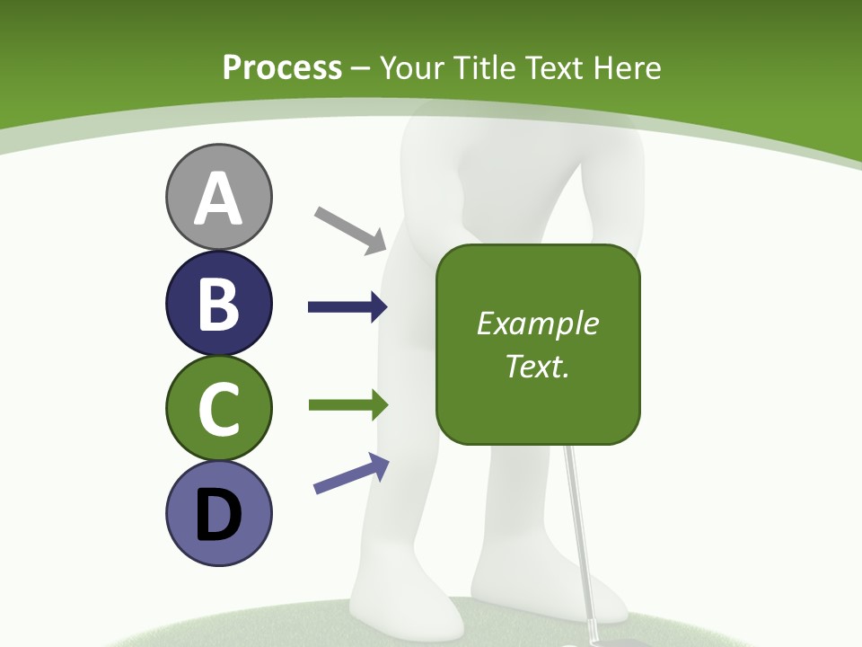 Golfball Sky Isolated PowerPoint Template