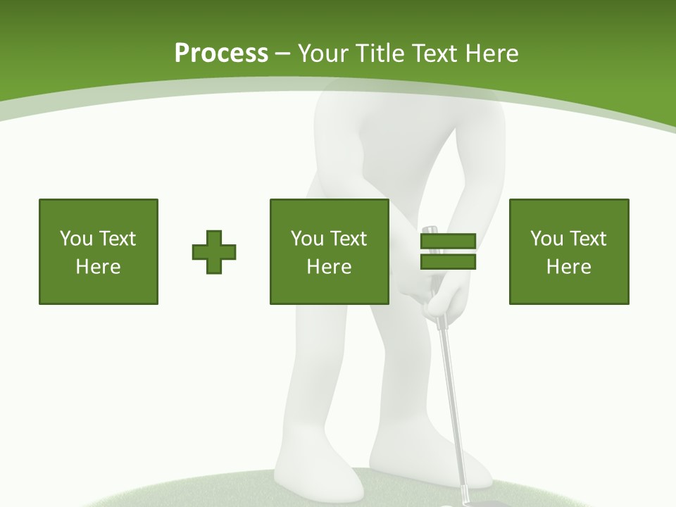 Golfball Sky Isolated PowerPoint Template