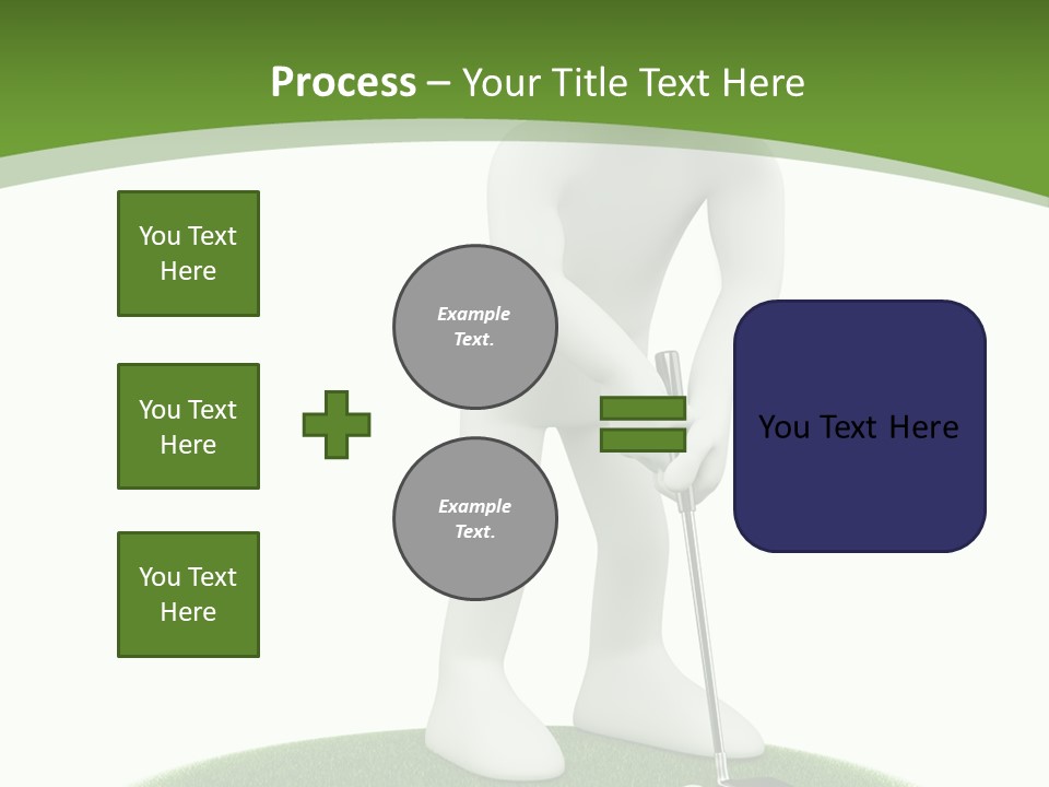 Golfball Sky Isolated PowerPoint Template