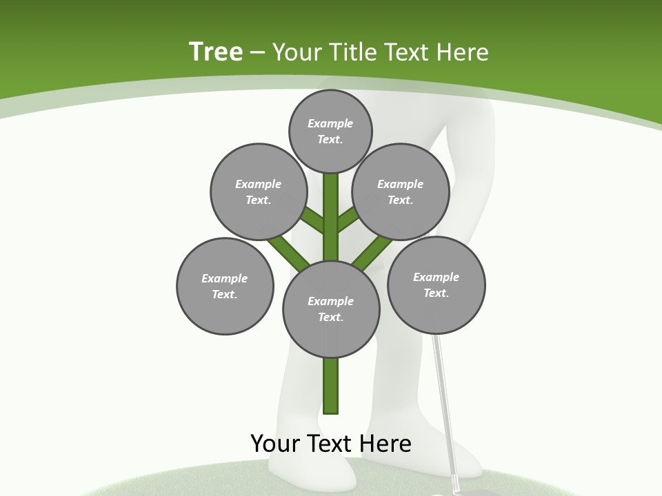 Golfball Sky Isolated PowerPoint Template