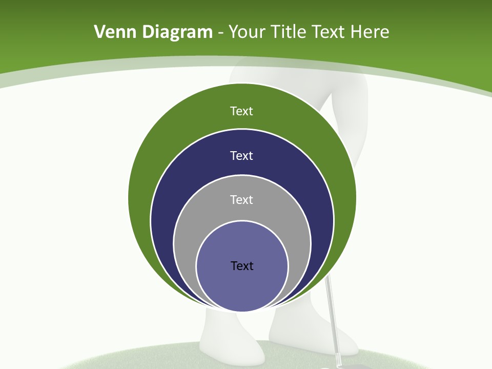 Golfball Sky Isolated PowerPoint Template