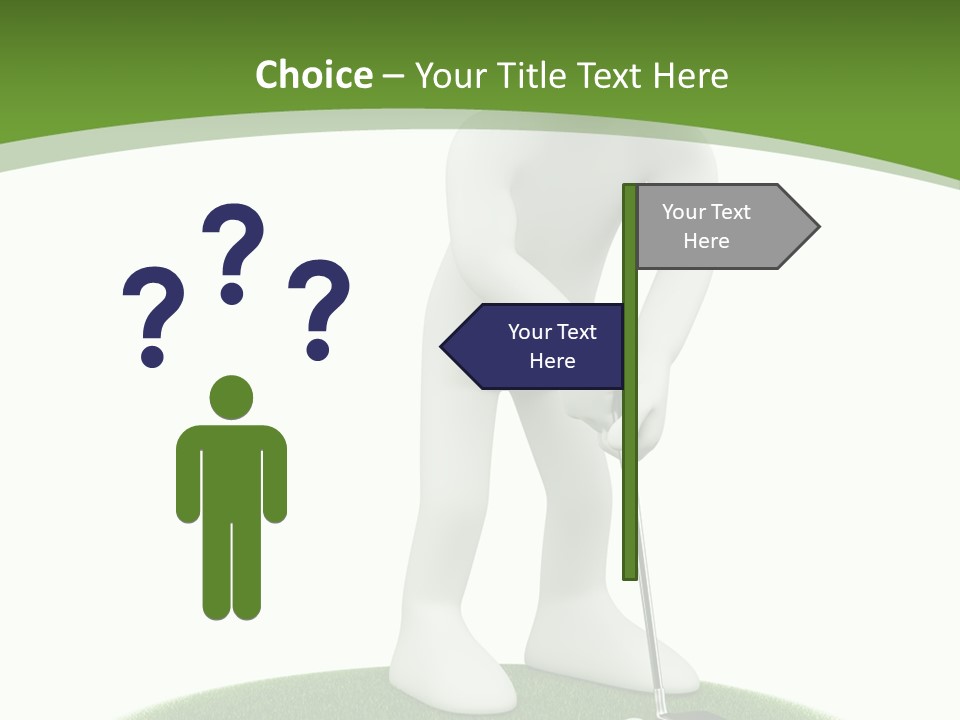 Golfball Sky Isolated PowerPoint Template