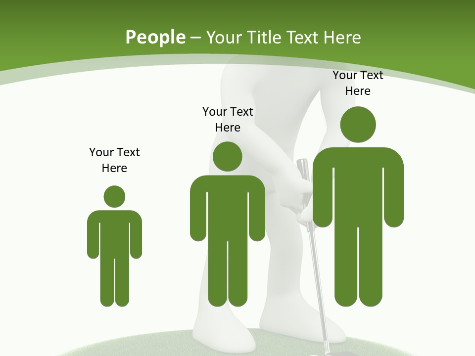 Golfball Sky Isolated PowerPoint Template