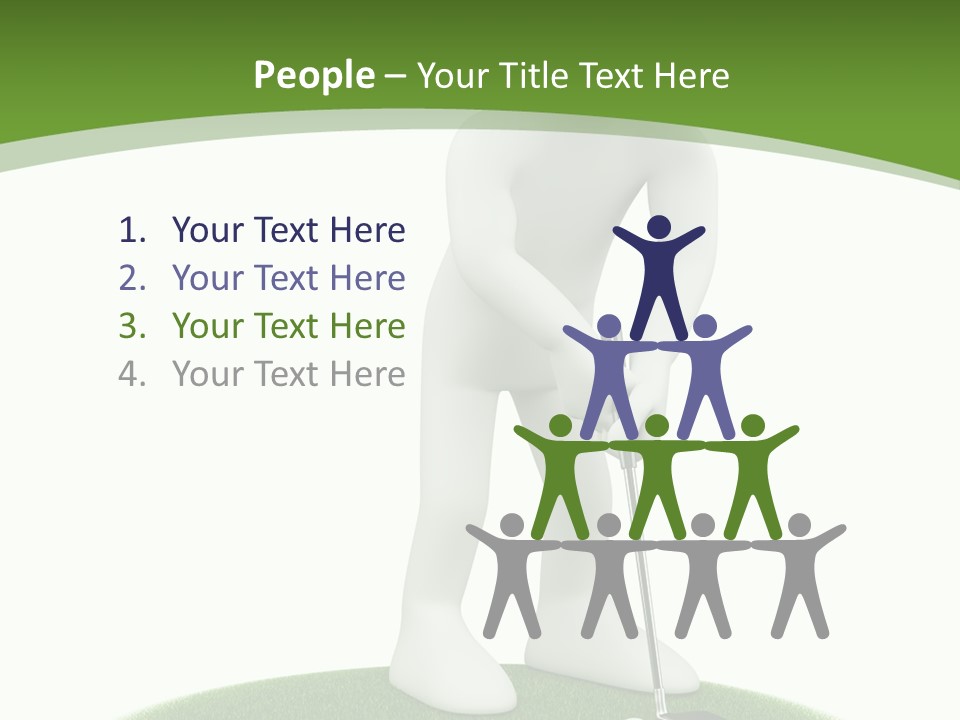 Golfball Sky Isolated PowerPoint Template