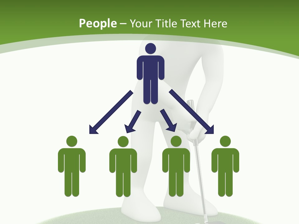 Golfball Sky Isolated PowerPoint Template