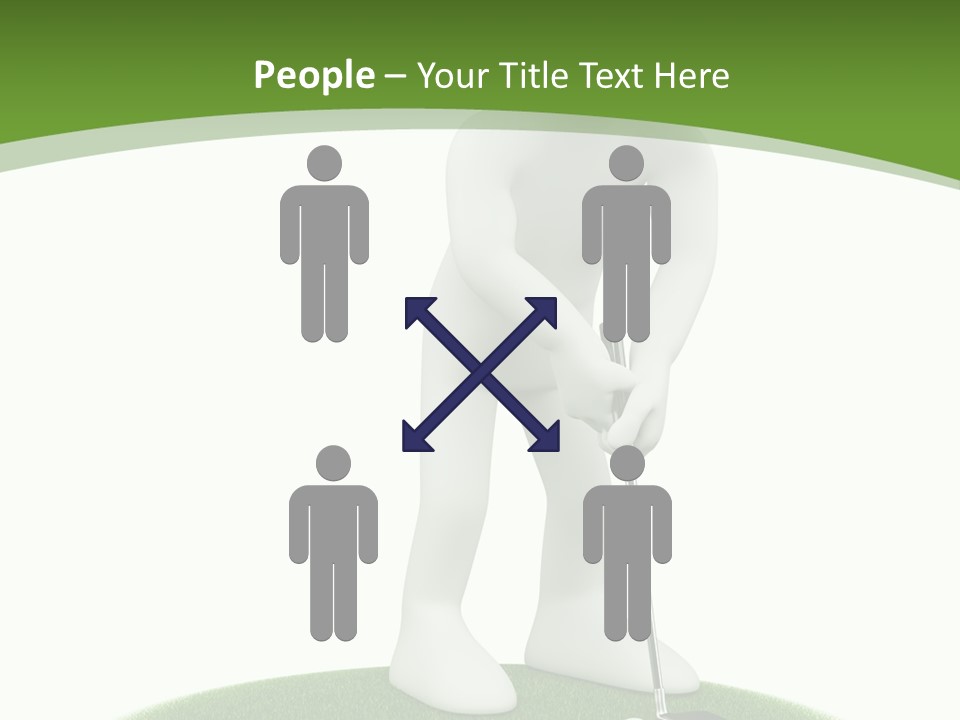 Golfball Sky Isolated PowerPoint Template