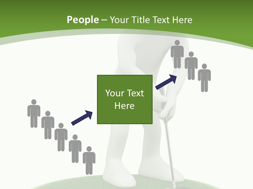 Golfball Sky Isolated PowerPoint Template