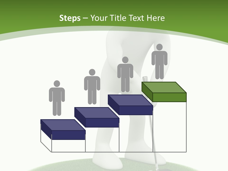 Golfball Sky Isolated PowerPoint Template