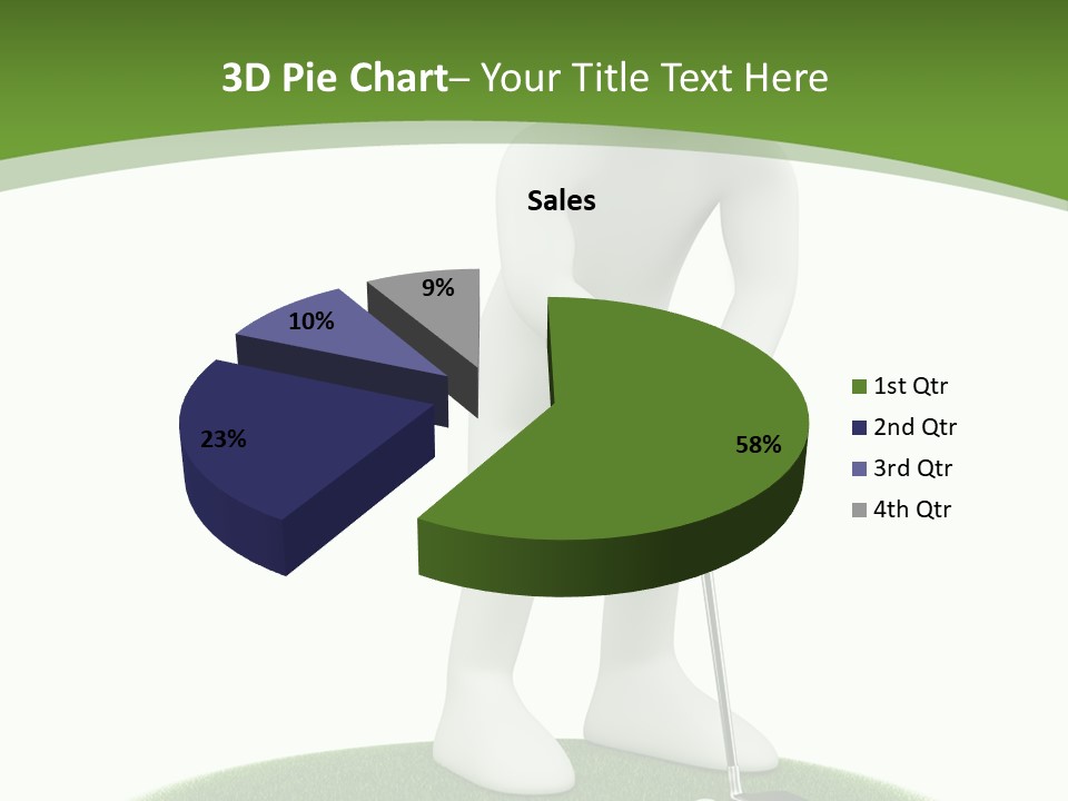 Golfball Sky Isolated PowerPoint Template