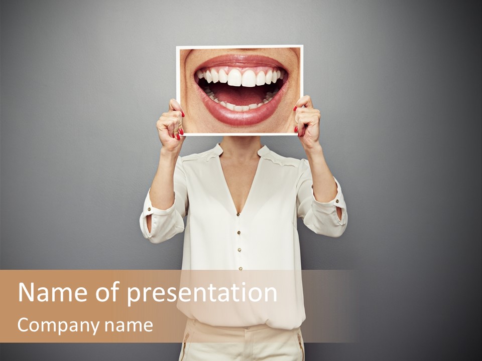 Gladness Dark Expression PowerPoint Template