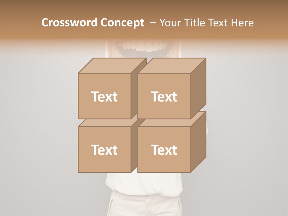 Gladness Dark Expression PowerPoint Template