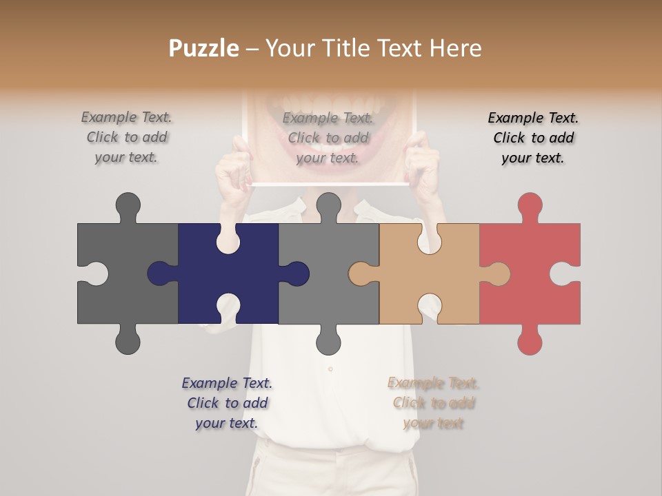 Gladness Dark Expression PowerPoint Template