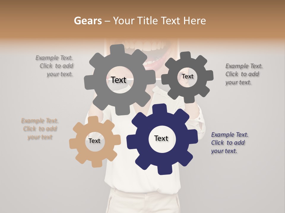 Gladness Dark Expression PowerPoint Template