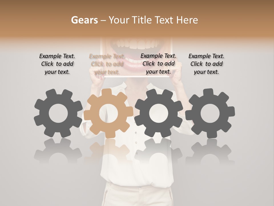 Gladness Dark Expression PowerPoint Template