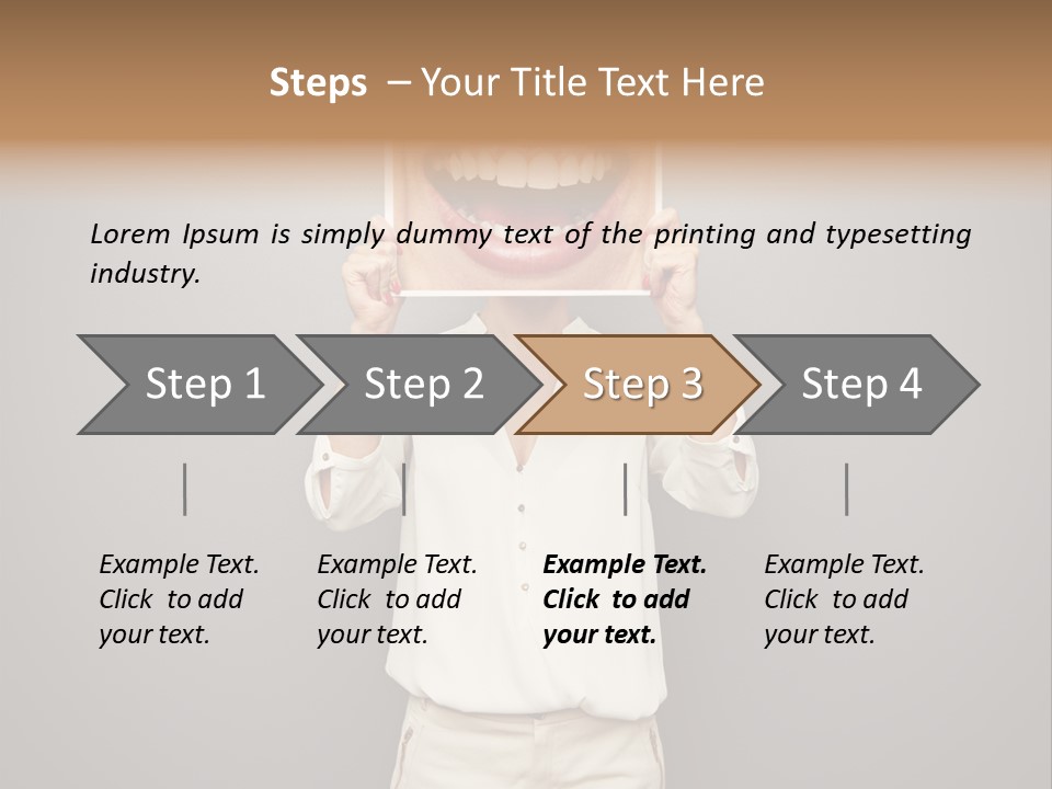 Gladness Dark Expression PowerPoint Template