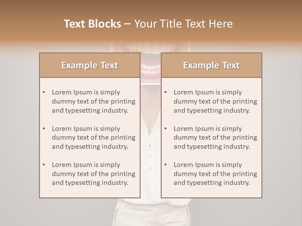 Gladness Dark Expression PowerPoint Template