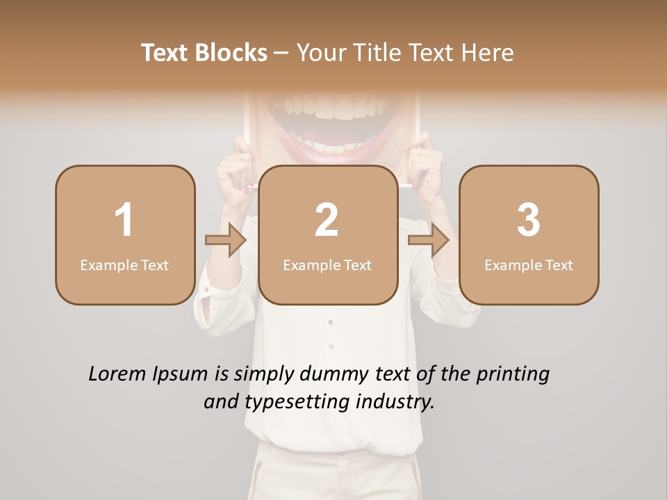 Gladness Dark Expression PowerPoint Template