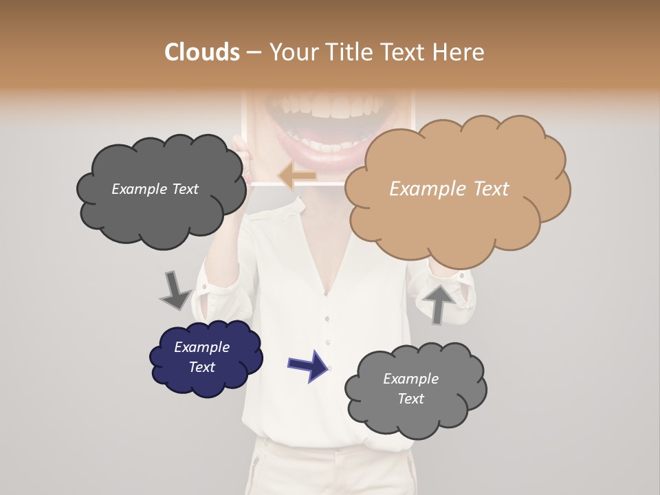 Gladness Dark Expression PowerPoint Template