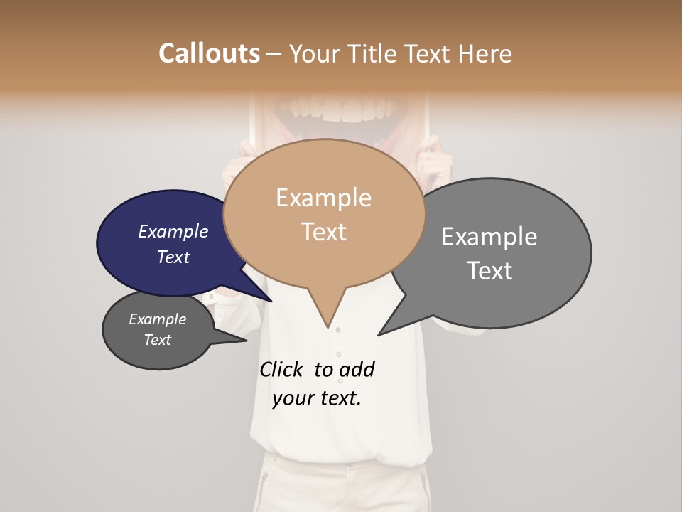 Gladness Dark Expression PowerPoint Template