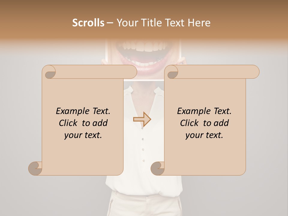 Gladness Dark Expression PowerPoint Template