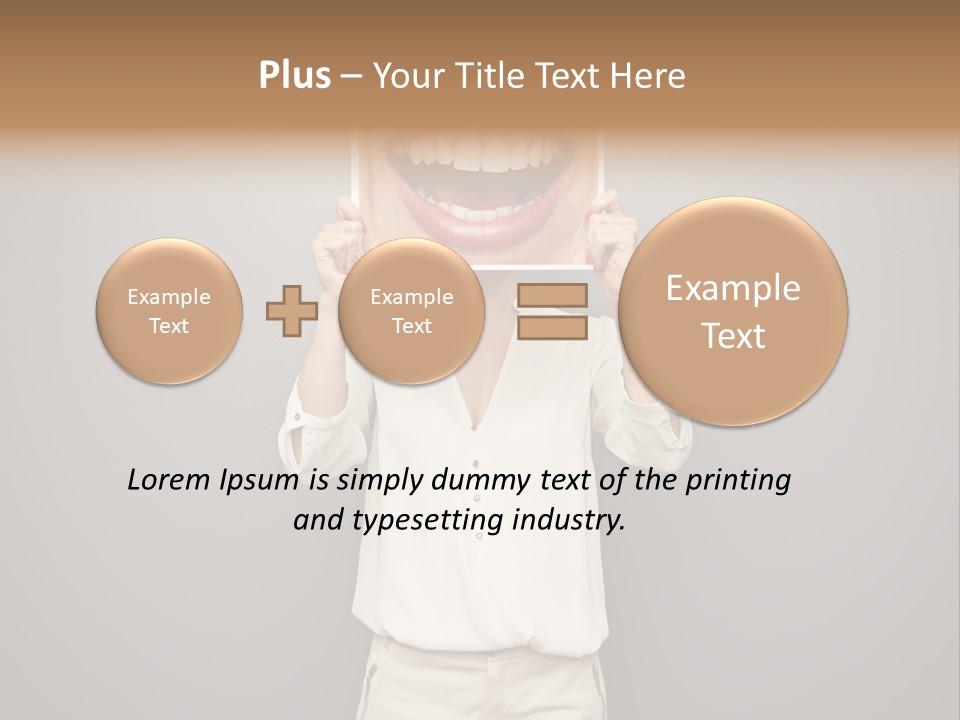 Gladness Dark Expression PowerPoint Template