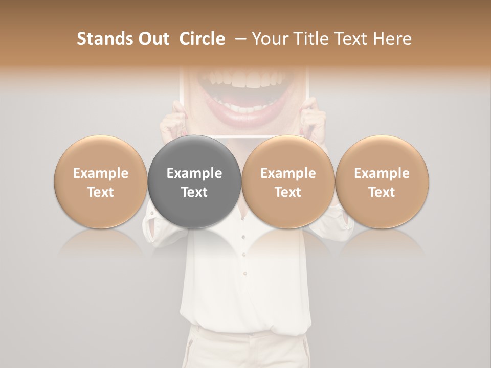 Gladness Dark Expression PowerPoint Template