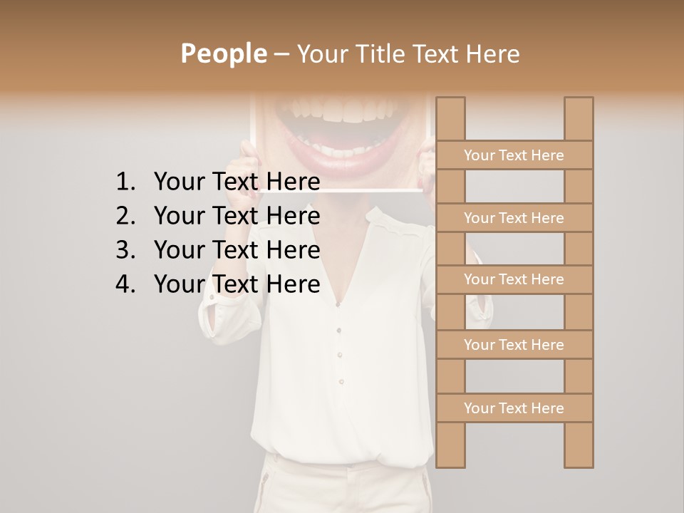Gladness Dark Expression PowerPoint Template