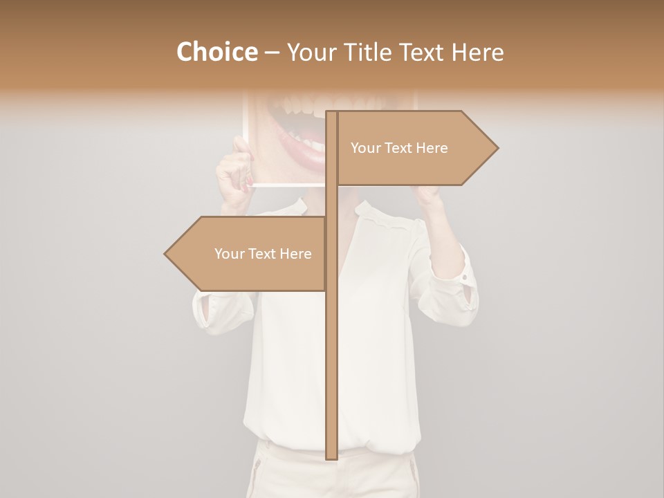 Gladness Dark Expression PowerPoint Template