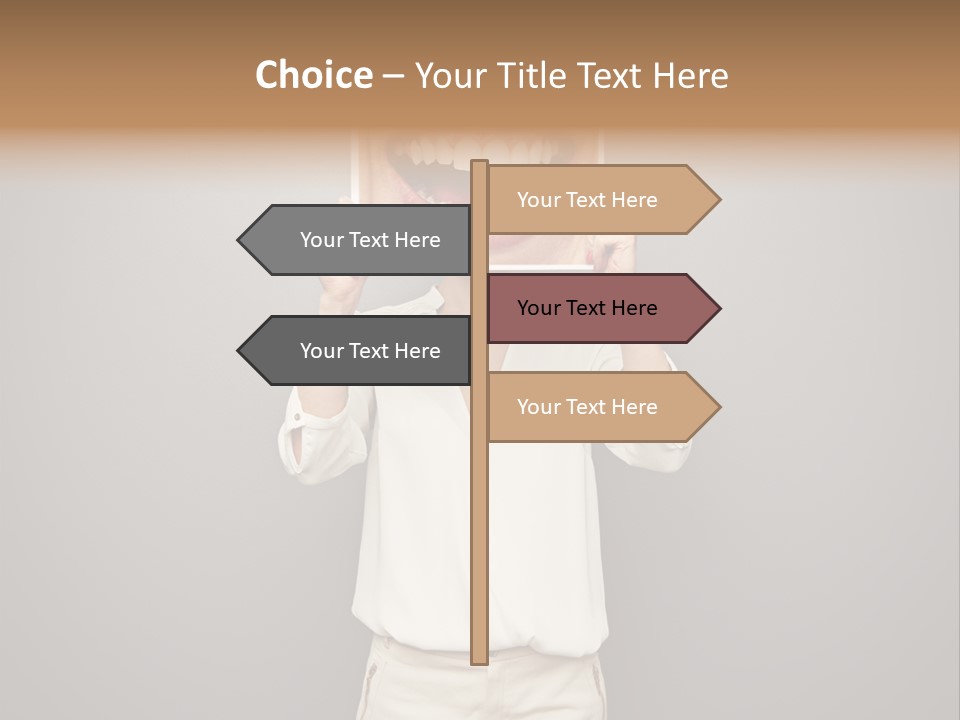 Gladness Dark Expression PowerPoint Template