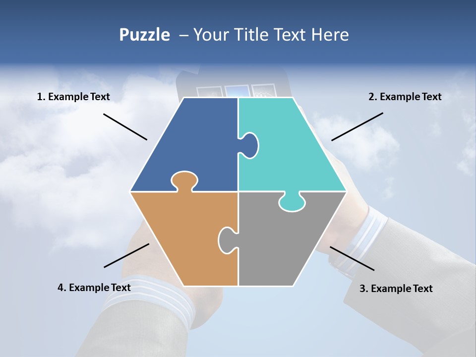 Screen Businessman Equipment PowerPoint Template