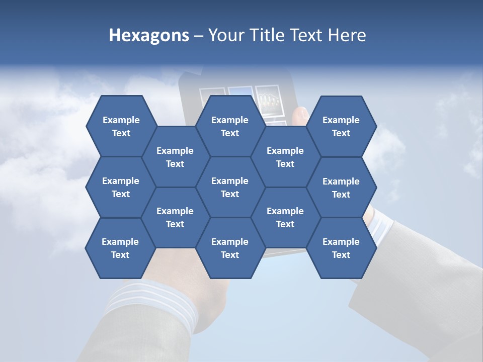 Screen Businessman Equipment PowerPoint Template