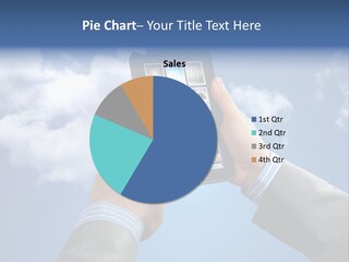 Screen Businessman Equipment PowerPoint Template