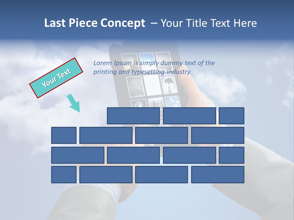 Screen Businessman Equipment PowerPoint Template