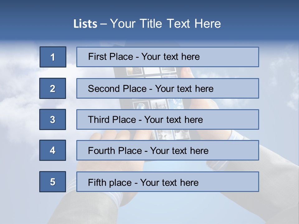 Screen Businessman Equipment PowerPoint Template