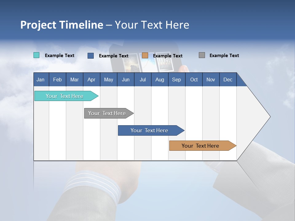 Screen Businessman Equipment PowerPoint Template