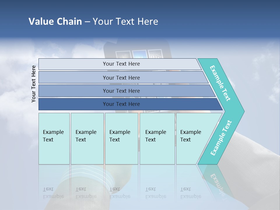 Screen Businessman Equipment PowerPoint Template