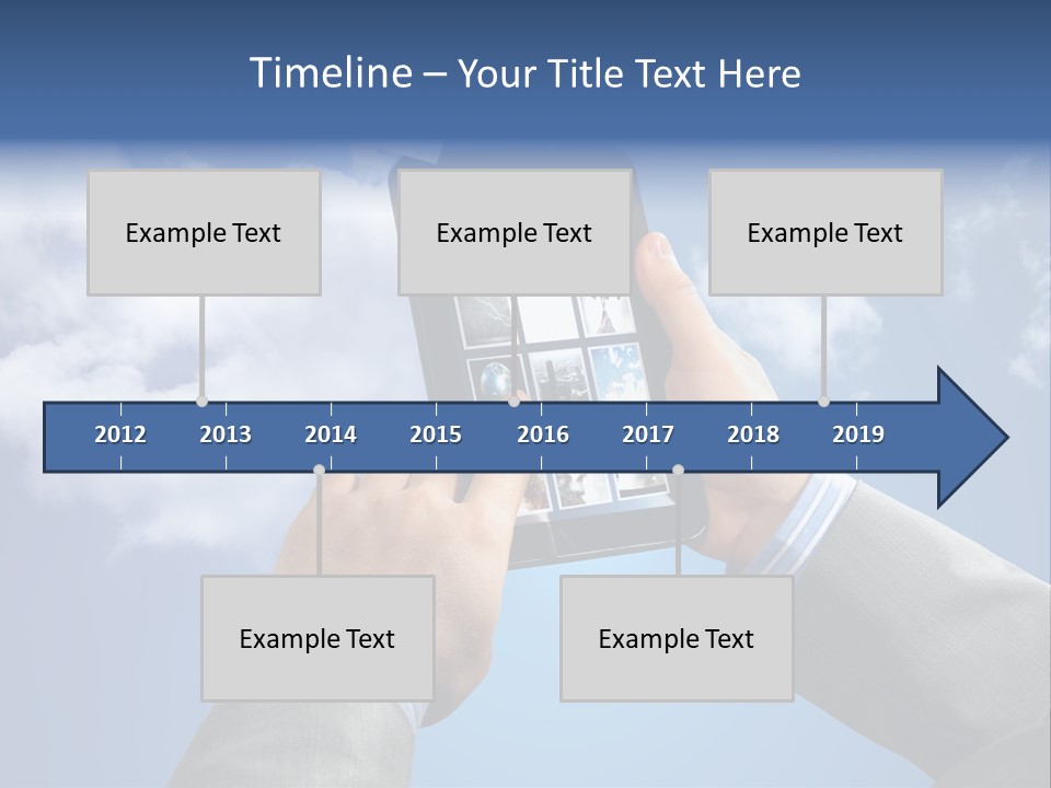 Screen Businessman Equipment PowerPoint Template