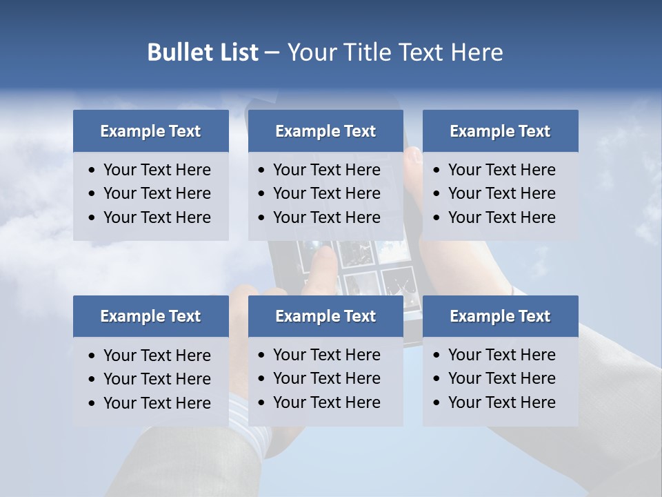 Screen Businessman Equipment PowerPoint Template
