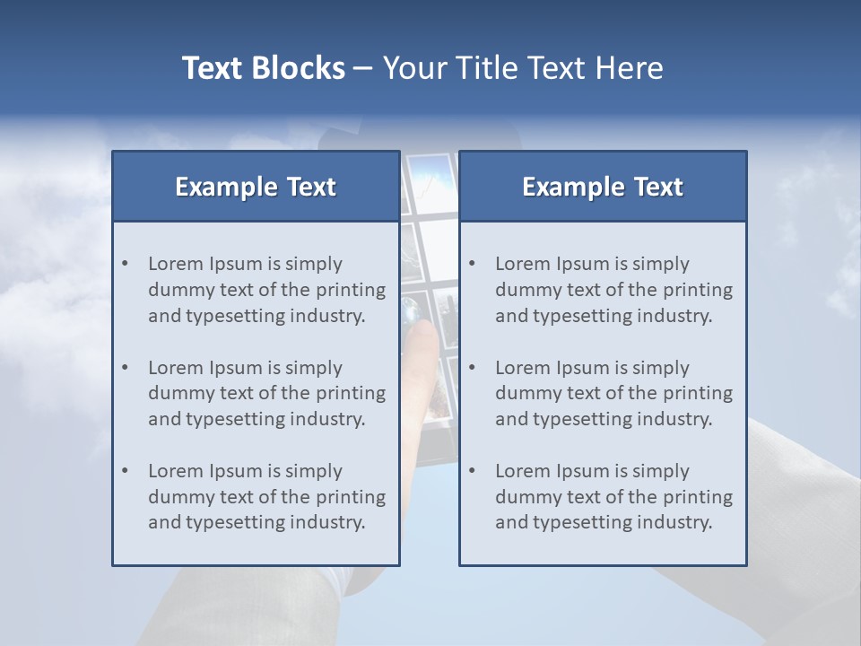 Screen Businessman Equipment PowerPoint Template
