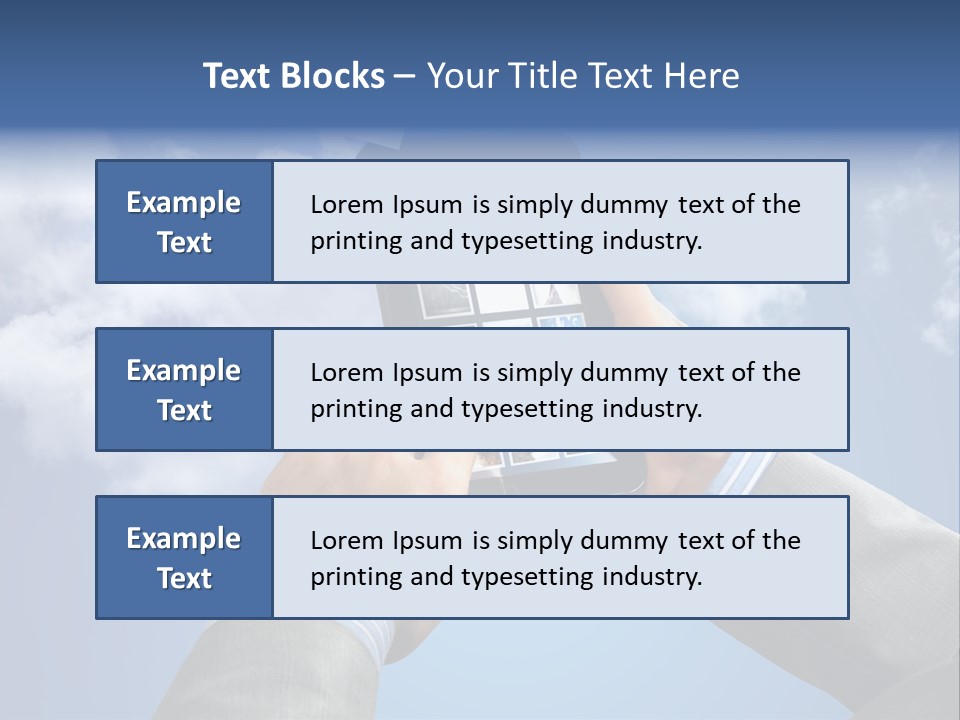 Screen Businessman Equipment PowerPoint Template