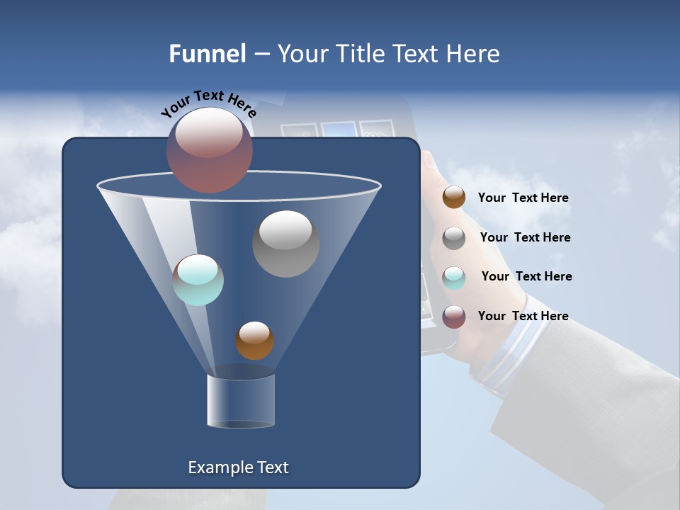 Screen Businessman Equipment PowerPoint Template