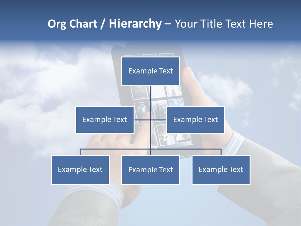Screen Businessman Equipment PowerPoint Template