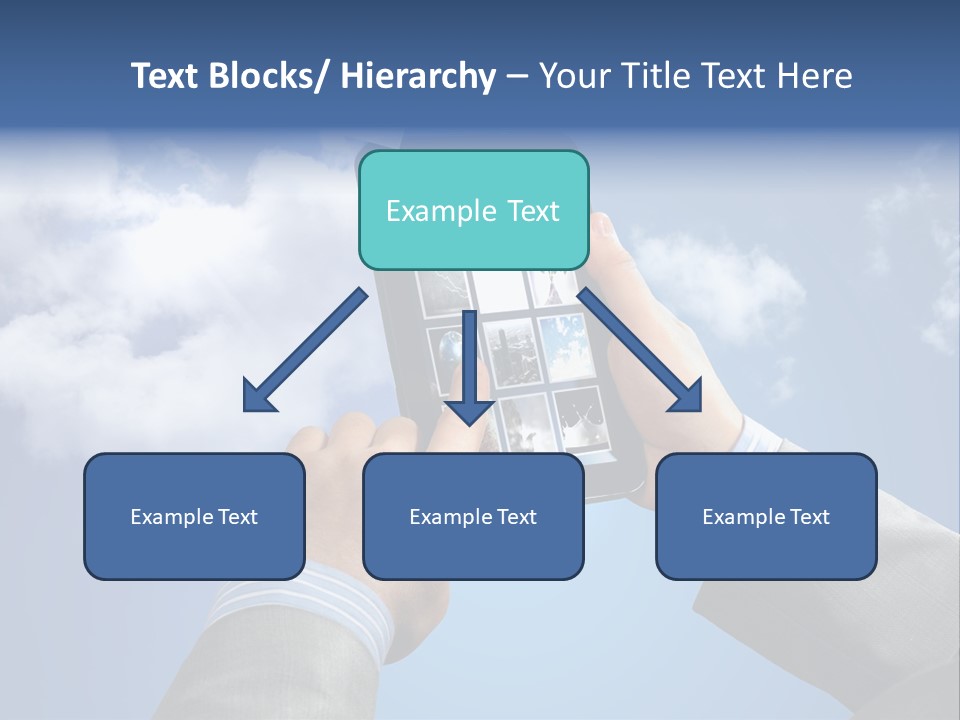 Screen Businessman Equipment PowerPoint Template