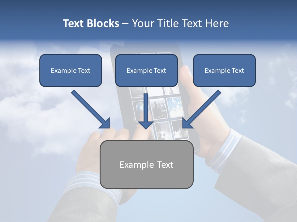 Screen Businessman Equipment PowerPoint Template