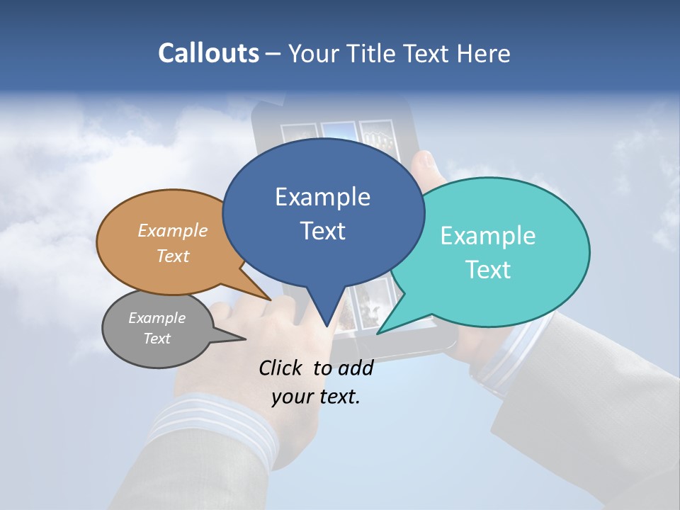 Screen Businessman Equipment PowerPoint Template