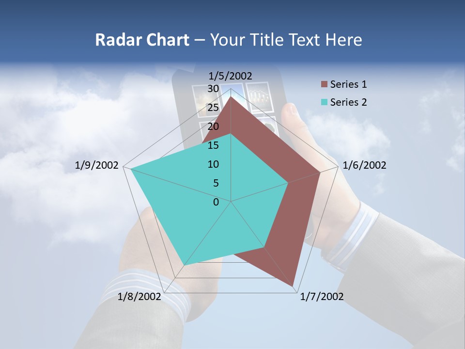Screen Businessman Equipment PowerPoint Template