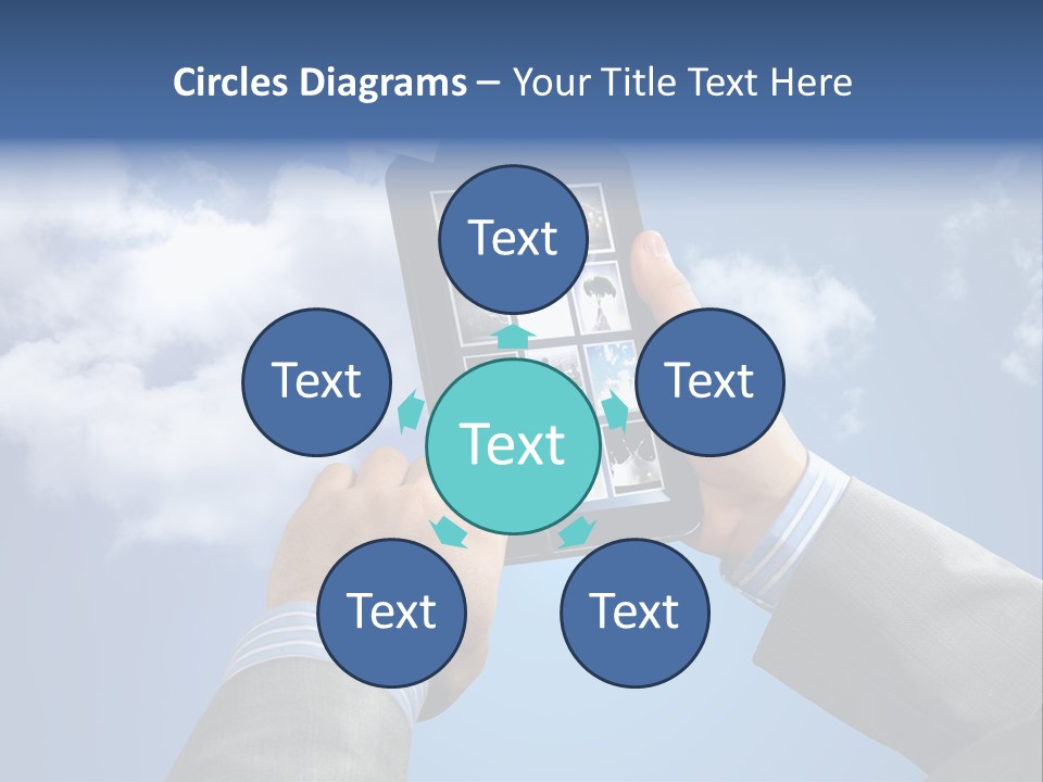 Screen Businessman Equipment PowerPoint Template