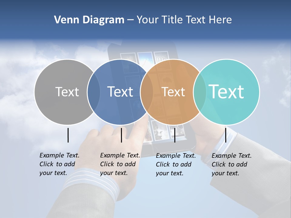Screen Businessman Equipment PowerPoint Template